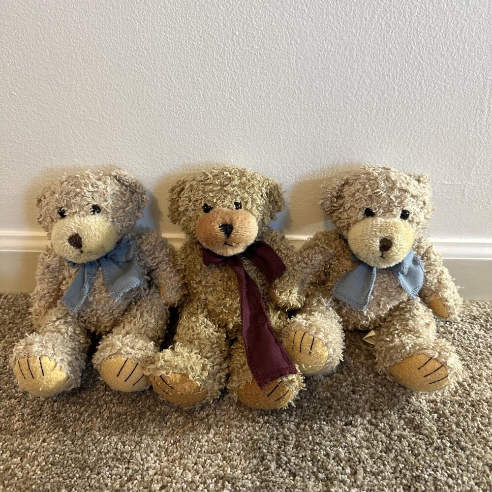 First & Main Lil Scraggles 9" Teddy Bear Brown Plush Soft Toy Stuffed
